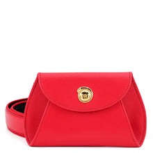 Load image into Gallery viewer, CARTIER Must-have Cartier PANTHERE waist pouch Red Leather Size S

