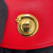 Load image into Gallery viewer, CARTIER Must-have Cartier PANTHERE waist pouch Red Leather Size S
