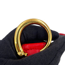 Load image into Gallery viewer, CARTIER Must-have Cartier PANTHERE waist pouch Red Leather Size S

