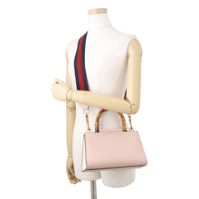 Load image into Gallery viewer, GUCCI Bamboo Nimfair 2WAY Bag Pink470271 Leather
