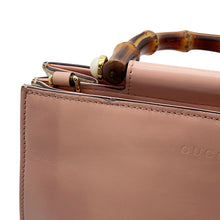 Load image into Gallery viewer, GUCCI Bamboo Nimfair 2WAY Bag Pink470271 Leather

