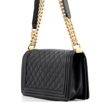 Load image into Gallery viewer, CHANEL Boy Chanel BlackA67086 Lambskin Size Medium
