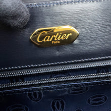 Load image into Gallery viewer, CARTIER Sapphire Line Handbag Dark NavyL100005801 Leather
