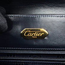 Load image into Gallery viewer, CARTIER Sapphire Line Handbag Dark NavyL100005801 Leather
