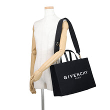 Load image into Gallery viewer, Givenchy G Tote BlackBB50N2B1F1-001 Canvas Leather Size Medium

