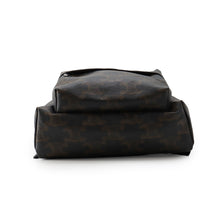 将图像加载到图库查看器中，CELINE BackpackXL Black/Tan188382EOI.38SI PVC Leather Size Medium
