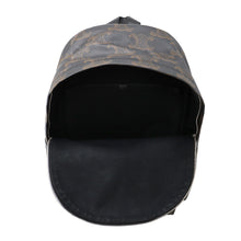 将图像加载到图库查看器中，CELINE BackpackXL Black/Tan188382EOI.38SI PVC Leather Size Medium
