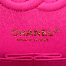 Load image into Gallery viewer, CHANEL Matelasse W Flap ChainShoulder Bag Vivid pinkA01113 Caviar Leather Size 23

