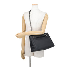 Load image into Gallery viewer, BVLGARI Chain tote Black Leather
