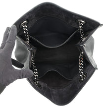 Load image into Gallery viewer, BVLGARI Chain tote Black Leather
