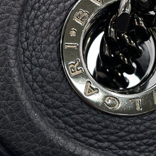 Load image into Gallery viewer, BVLGARI Chain tote Black Leather
