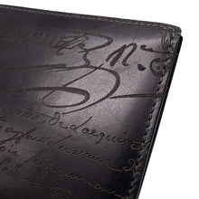 Load image into Gallery viewer, Berluti Makore Bi-fold Wallet Navy235738 scritto leather
