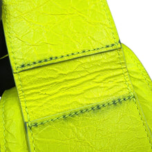 Load image into Gallery viewer, BALENCIAGA Super Busy Shoulder XS Neon Yellow762516 Leather Size XS
