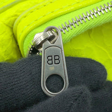 Load image into Gallery viewer, BALENCIAGA Super Busy Shoulder XS Neon Yellow762516 Leather Size XS
