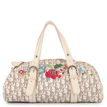 Load image into Gallery viewer, Dior Trotter Floral Embroidery Bag Beige/Multicolor Canvas Leather
