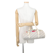 Load image into Gallery viewer, Dior Trotter Floral Embroidery Bag Beige/Multicolor Canvas Leather

