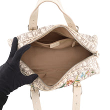 Load image into Gallery viewer, Dior Trotter Floral Embroidery Bag Beige/Multicolor Canvas Leather
