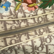 Load image into Gallery viewer, Dior Trotter Floral Embroidery Bag Beige/Multicolor Canvas Leather
