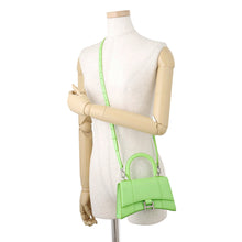 Load image into Gallery viewer, BALENCIAGA Hour glass Neon Green592833 Leather Size XS
