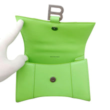 Load image into Gallery viewer, BALENCIAGA Hour glass Neon Green592833 Leather Size XS

