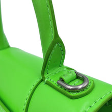 Load image into Gallery viewer, BALENCIAGA Hour glass Neon Green592833 Leather Size XS
