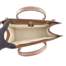 将图像加载到图库查看器中，GUCCI GG Supreme 2WAY tote Beige/Brown659983 GG SupremeCanvas Leather
