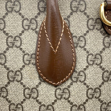 将图像加载到图库查看器中，GUCCI GG Supreme 2WAY tote Beige/Brown659983 GG SupremeCanvas Leather
