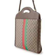 将图像加载到图库查看器中，GUCCI GG Supreme 2WAYBag Beige/Brown688497 GG SupremeCanvas Leather
