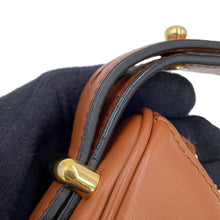 Load image into Gallery viewer, PRADA Arche 2WAY Bag CognacBrown1BC194_ASK_F0XUG_V_OOO Leather Size Small
