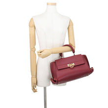 Load image into Gallery viewer, Ferragamo Gancini 2WAYBag Bordeaux21F606 Leather
