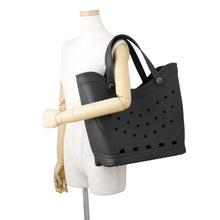Load image into Gallery viewer, BALENCIAGA Crocs Collaboration Large Tote Black702266 Rubber
