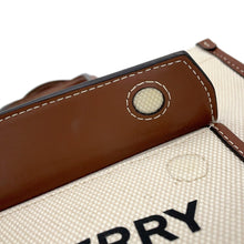 将图像加载到图库查看器中，BURBERRY Freya Tote 2WAY Bag Beige/Tan80441431 Canvas Leather Size Mini
