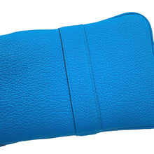 Load image into Gallery viewer, HERMES Garden Party Blue Zanzibar Toile Officier Negonda Leather Size TPM
