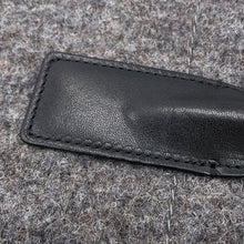 将图像加载到图库查看器中，SAINT LAURENT PARIS N/S Rive Gauche Tote Gray/Black63253924N4E1160 Felt Leather
