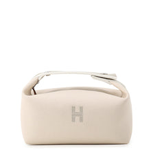 将图像加载到图库查看器中，HERMES Brid a Black Natural Canvas Size PM
