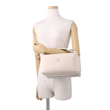 将图像加载到图库查看器中，HERMES Brid a Black Natural Canvas Size GM
