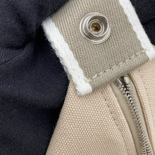 将图像加载到图库查看器中，HERMES Brid a Black Natural Canvas Size GM
