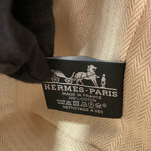 将图像加载到图库查看器中，HERMES Brid a Black Natural Canvas Size GM
