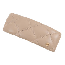 Load image into Gallery viewer, CHANEL Barrette Matelasse BeigeAAB850 Leather
