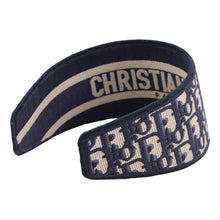 Load image into Gallery viewer, Dior Oblique headband Navy/White Canvas
