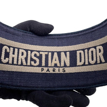 Load image into Gallery viewer, Dior Oblique headband Navy/White Canvas

