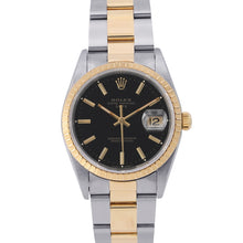 将图像加载到图库查看器中，ROLEX Oyster Perpetual Date Stainless Steel K18YG15233
