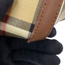 Load image into Gallery viewer, BURBERRY Checkered Zip Tote Archive Beige8129048 PVC Leather Size Small
