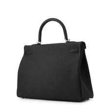 Load image into Gallery viewer, HERMES Kelly Retourne Black Togo Leather Size 35
