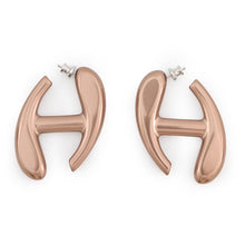 将图像加载到图库查看器中，HERMES Nautic Earrings Size GM Grès Lumière Aluminium
