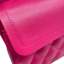 将图像加载到图库查看器中，CHANEL Matelasse W flap Chain Shoulder Bag PinkA01113 Caviar Leather Size 23
