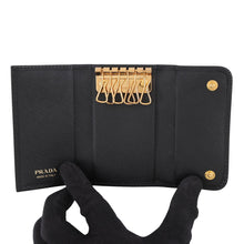 Load image into Gallery viewer, PRADA Key Case Black1PG222 Saffiano Leather
