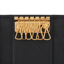 Load image into Gallery viewer, PRADA Key Case Black1PG222 Saffiano Leather
