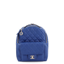 Load image into Gallery viewer, CHANEL Matelasse Backpack BlueAS0004 Caviar Leather
