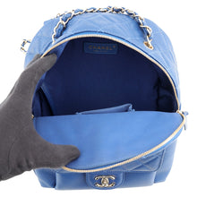 Load image into Gallery viewer, CHANEL Matelasse Backpack BlueAS0004 Caviar Leather
